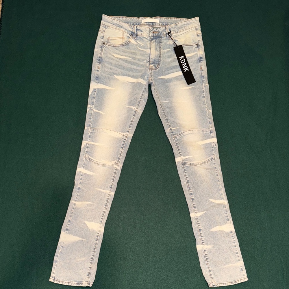 KDNK stacked jeans with adjustable zipper
